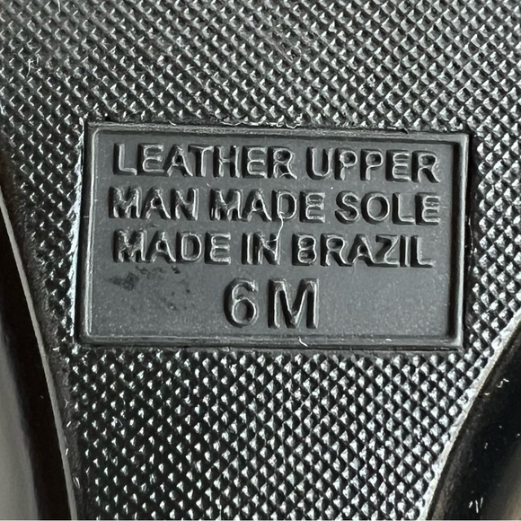 Nickels Soft Women's Templete Black Lthr Heeled Sandal Sz 6 EUC Made in Brazil‎ - Picture 11 of 11